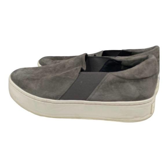 Vince Women's Warren Slip On Gray Suede Leather Loafer Sneakers- Size 8.5 - Picture 5 of 8
